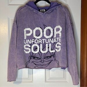 Oh My Disney Lavender Ursula Poor Unfortunate Souls Cropped Hoodie